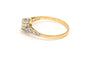 Bague 54 Bague Art déco en or jaune 18 carats et diamants taille brillant 0,68 ct 58 Facettes B678