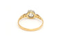 Bague 54 Bague Art déco en or jaune 18 carats et diamants taille brillant 0,68 ct 58 Facettes B678