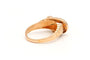 Bague 60 Bague Art déco en or jaune 18 carats sertie de saphirs blancs 58 Facettes B650