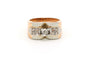 Bague 52 Bague Art déco en or blanc et jaune 18 carats et diamants 58 Facettes 22550