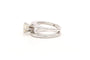 Bague 48 Bague contemporaine sertie d’un diamant en or blanc 18 carats 58 Facettes 22487