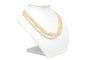 Collier Collier années 70 en or blanc 18 carats, perles et rubis 58 Facettes 22056