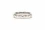 Bague 58 Bague contemporaine en or blanc 18 carats sertie de diamants taille brillant 58 Facettes 22452