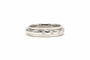 Bague 58 Bague contemporaine en or blanc 18 carats sertie de diamants taille brillant 58 Facettes 22452