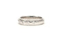 Bague 58 Bague contemporaine en or blanc 18 carats sertie de diamants taille brillant 58 Facettes 22452