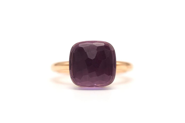 Bague 51 Pomellato - Bague contemporaine en or rose 18 carats et améthyste 58 Facettes 22601