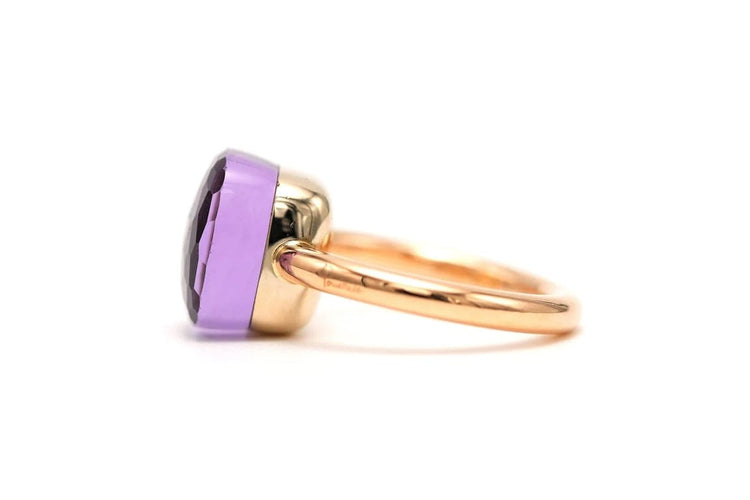 Bague 51 Pomellato - Bague contemporaine en or rose 18 carats et améthyste 58 Facettes 22601
