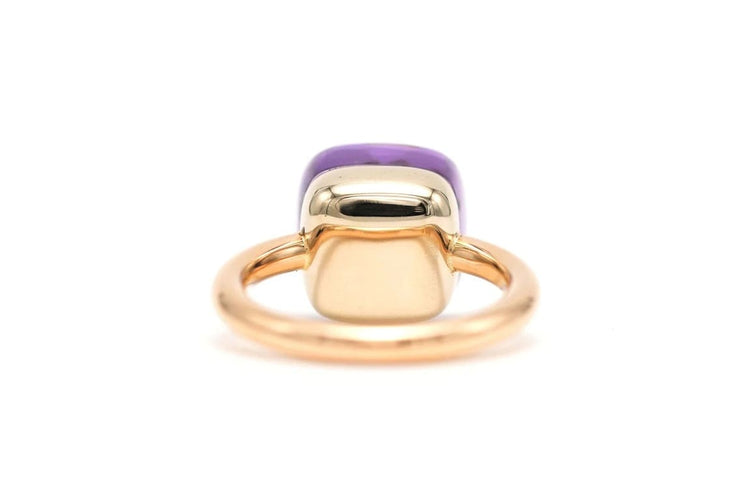 Bague 51 Pomellato - Bague contemporaine en or rose 18 carats et améthyste 58 Facettes 22601