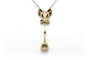 Collier Collier Art Déco - Pendentif en or jaune 18 carats et argent, diamants 58 Facettes 22729
