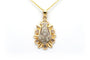 Pendentif Pendentif Art déco en or jaune et or blanc 18 carats, diamants taille rose 58 Facettes 22686