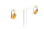 Boucles d'oreilles Napoléon III - Boucles d'oreilles en or jaune, perles et saphirs 58 Facettes 17526