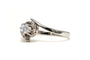 Bague 55 Bague Art déco en or blanc 18 carats avec diamant taille brillant 0,23 ct 58 Facettes 22780