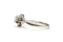 Bague 55 Bague Art déco en or blanc 18 carats avec diamant taille brillant 0,23 ct 58 Facettes 22780