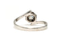 Bague 55 Bague Art déco en or blanc 18 carats avec diamant taille brillant 0,23 ct 58 Facettes 22780