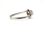 Bague 55 Bague Art déco en or blanc 18 carats avec diamant taille brillant 0,23 ct 58 Facettes 22780