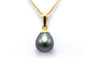 Pendentif Pendentif contemporain en or jaune 18 carats et perle de Tahiti 58 Facettes 22755