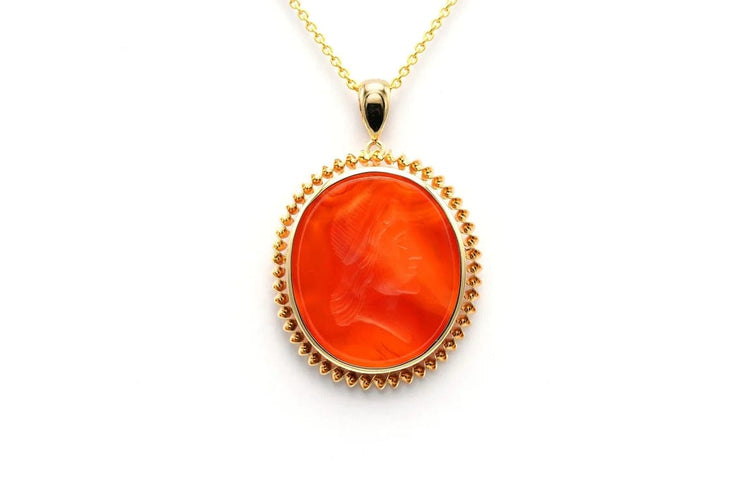 Pendentif Pendentif Napoléon III en or jaune 18 carats serti d’agate 58 Facettes 22680
