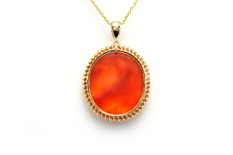 Pendentif Pendentif Napoléon III en or jaune 18 carats serti d’agate 58 Facettes 22680