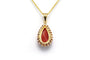 Pendentif Pendentif années 70 en or jaune 18 carats, corail et diamants 58 Facettes 22831
