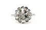 Bague 62 Bague Art déco en or blanc 18 carats et diamants taille brillant 58 Facettes B736