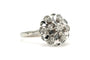 Bague 62 Bague Art déco en or blanc 18 carats et diamants taille brillant 58 Facettes B736