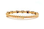 Bracelet Bracelet Napoléon III - Bracelet en or jaune 18 carats, rubis et diamants rose 58 Facettes 22868