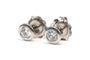 Boucles d'oreilles Clous d'oreilles - Boucles d'oreilles en or blanc 18 carats et diamants 58 Facettes 22744