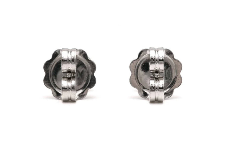Boucles d'oreilles Clous d'oreilles - Boucles d'oreilles en or blanc 18 carats et diamants 58 Facettes 22744