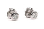 Boucles d'oreilles Clous d'oreilles - Boucles d'oreilles en or blanc 18 carats et diamants 58 Facettes 22744