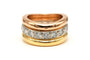Bague 52 Bague contemporaine en or 18 carats sertie de diamants (2,16 ct) 58 Facettes 22983