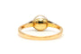 Bague 55 Bague Art déco en or jaune et blanc 18 carats, perle et diamants 58 Facettes 22867