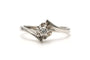 Bague 52 Bague Art déco en or blanc 18 carats et diamant taille brillant 58 Facettes 22701