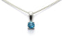 Pendentif Pendentif contemporain en or blanc 18 carats serti d’une topaze 58 Facettes 22888