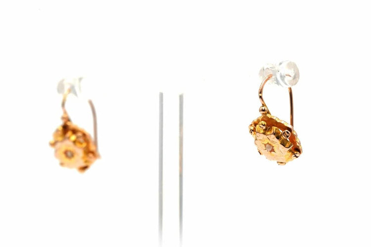 Boucles d'oreilles Boucles d'oreilles Art déco en or jaune 18 carats serties de perles 58 Facettes 22965