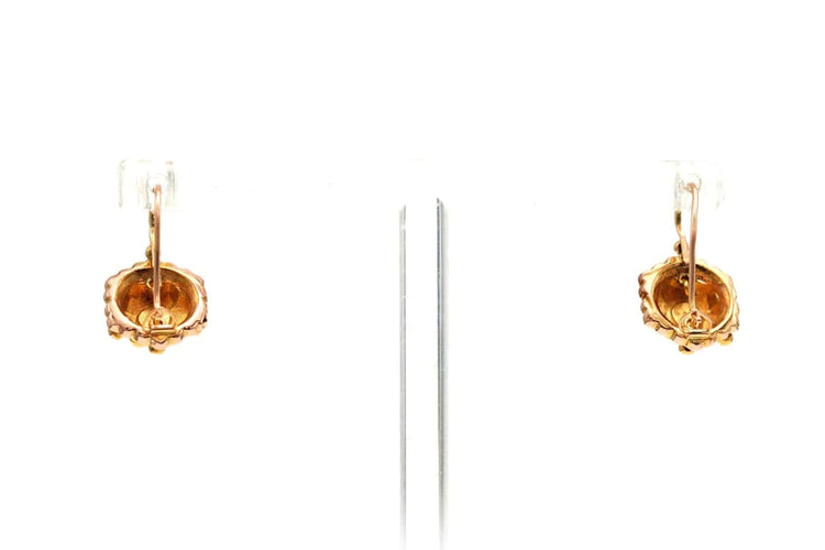 Boucles d'oreilles Boucles d'oreilles Art déco en or jaune 18 carats serties de perles 58 Facettes 22965