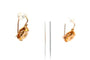 Boucles d'oreilles Boucles d'oreilles Art déco en or jaune 18 carats serties de perles 58 Facettes 22965