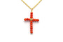 Pendentif Pendentif Art déco en or jaune 18 carats serti de perle et corail 58 Facettes 22966