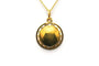 Pendentif Pendentif porte-photo Art nouveau en or jaune 18 carats rubis et diamant 58 Facettes B753