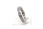 Bague 50 Bague Art déco sertie de diamants taille ancienne en or blanc 18 carats 58 Facettes B776