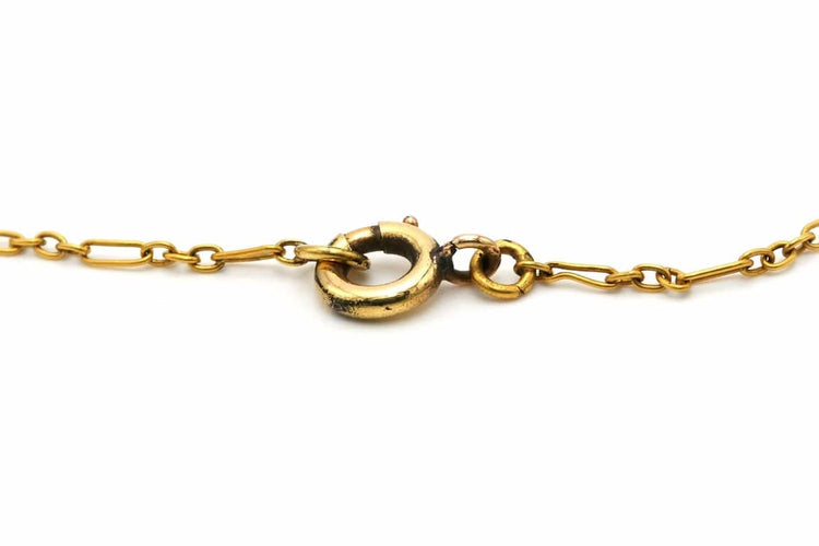 Collier Collier Art nouveau en or jaune 18 carats, tourmalines, perles et diamants 58 Facettes 22936
