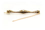 Broche Art déco - Broche en or jaune et blanc, onyx, saphirs et diamants 58 Facettes 23114