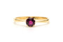 Bague 53 Bague contemporaine en or jaune et grenat 58 Facettes B786