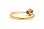 Bague 53 Bague contemporaine en or jaune et grenat 58 Facettes B786