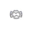 Bague 51 Cartier C de Cartier - Bague cœur en or blanc et diamants 58 Facettes