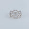 Bague 51 Cartier C de Cartier - Bague cœur en or blanc et diamants 58 Facettes
