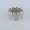 Bague 54 Fred Île d’Or - Bague en or blanc pavée de diamants 58 Facettes