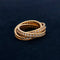 Bague 51 Cartier Trinity - Bague en or jaune 750 et diamants 58 Facettes