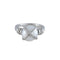 Bague 54 FRED Baie des Anges - Bague en platine perle et diamants 58 Facettes