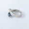 Bague 55 Bague toi & moi en platine saphir et diamant poire 58 Facettes