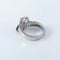Bague 55 Bague toi & moi en platine saphir et diamant poire 58 Facettes